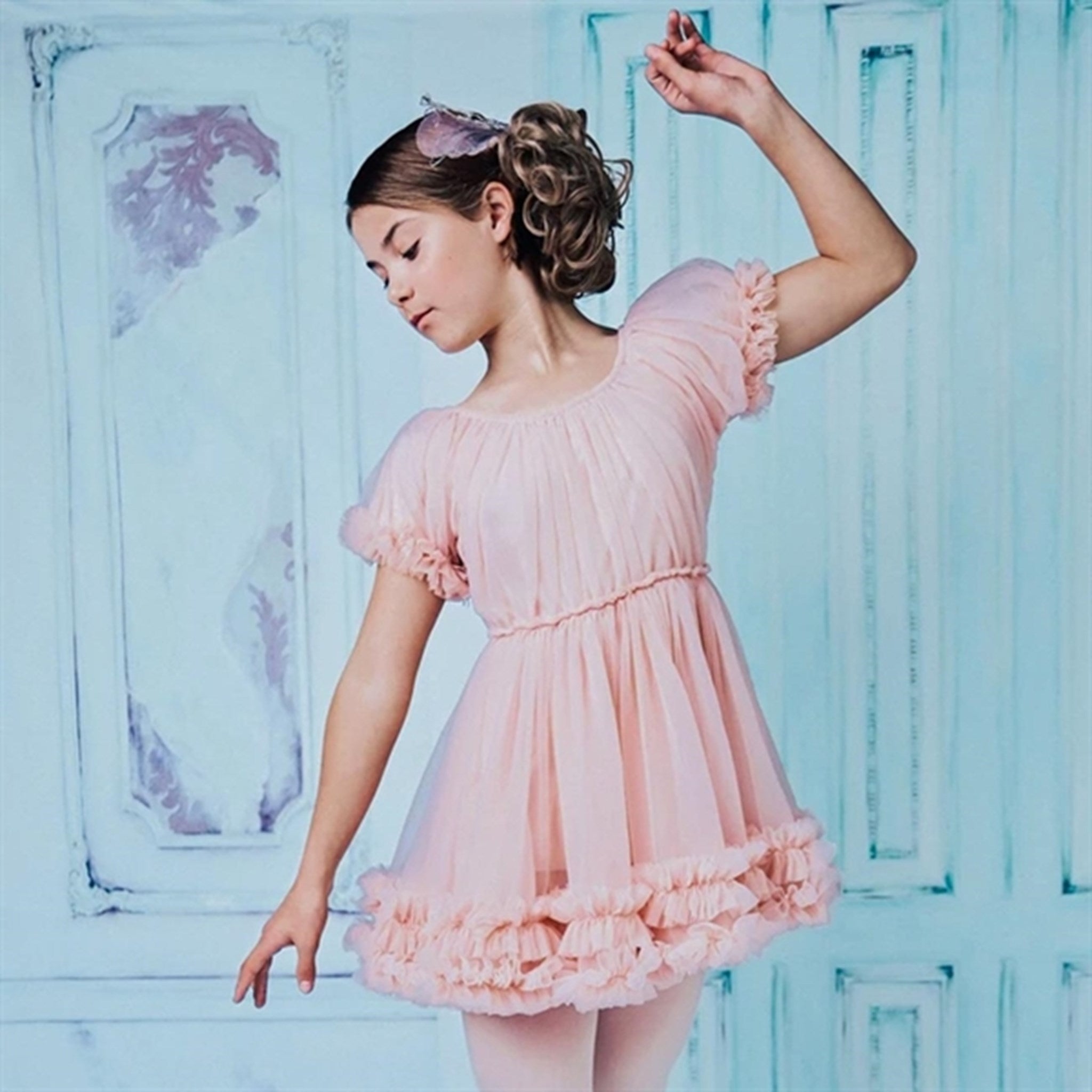 Dolly by Le Petit Frilly Kjole Ballet Pink 2