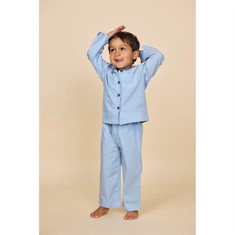 Copenhagen Colors Dusty Blue 2-Pakning Pyjamas Sett 2