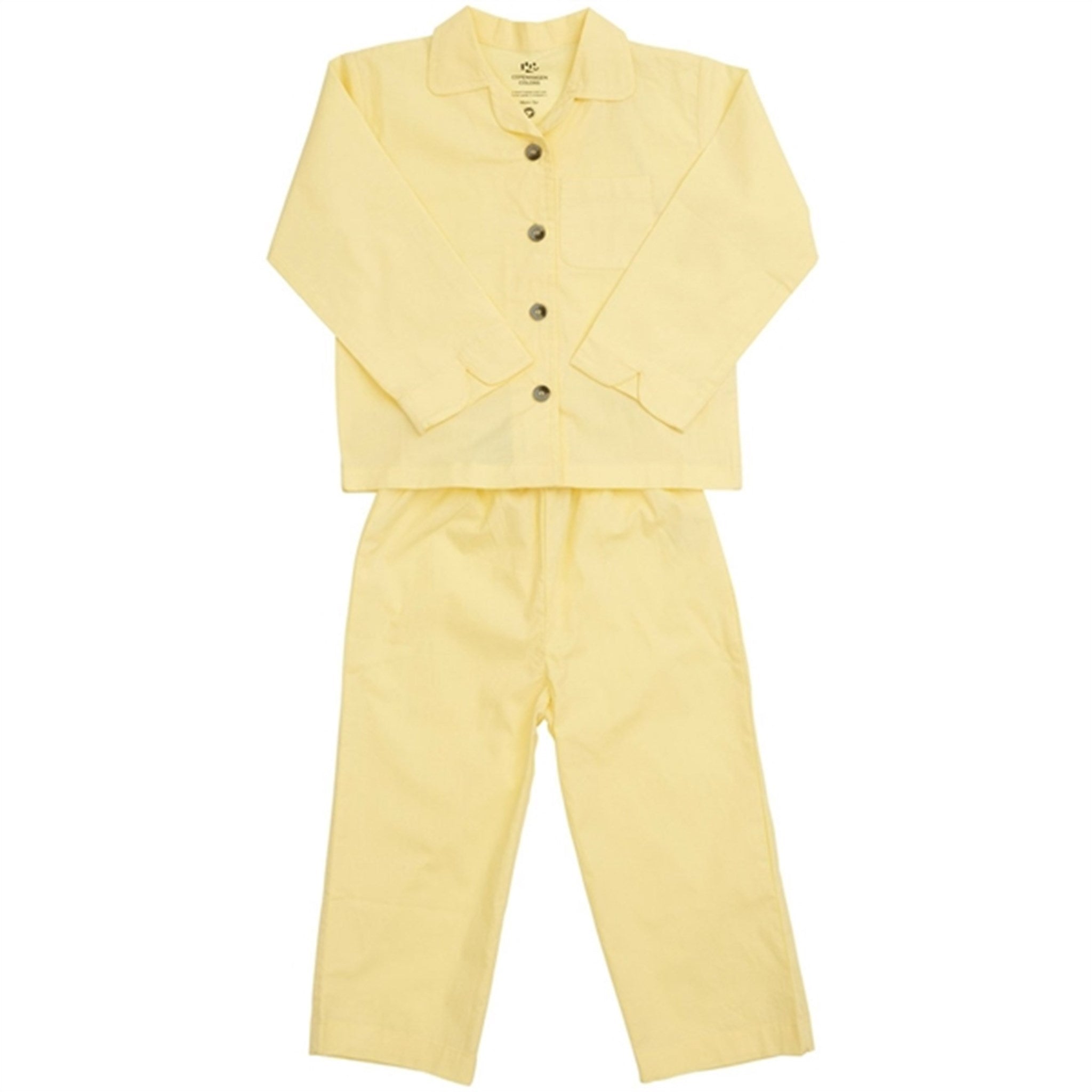 Copenhagen Colors Lt. Yellow 2-Pakning Pyjamas Sett