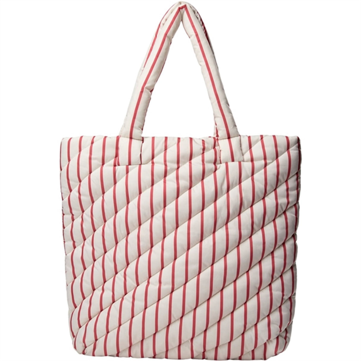 Sofie Schnoor Off White/ Berry Striped Totebag 3