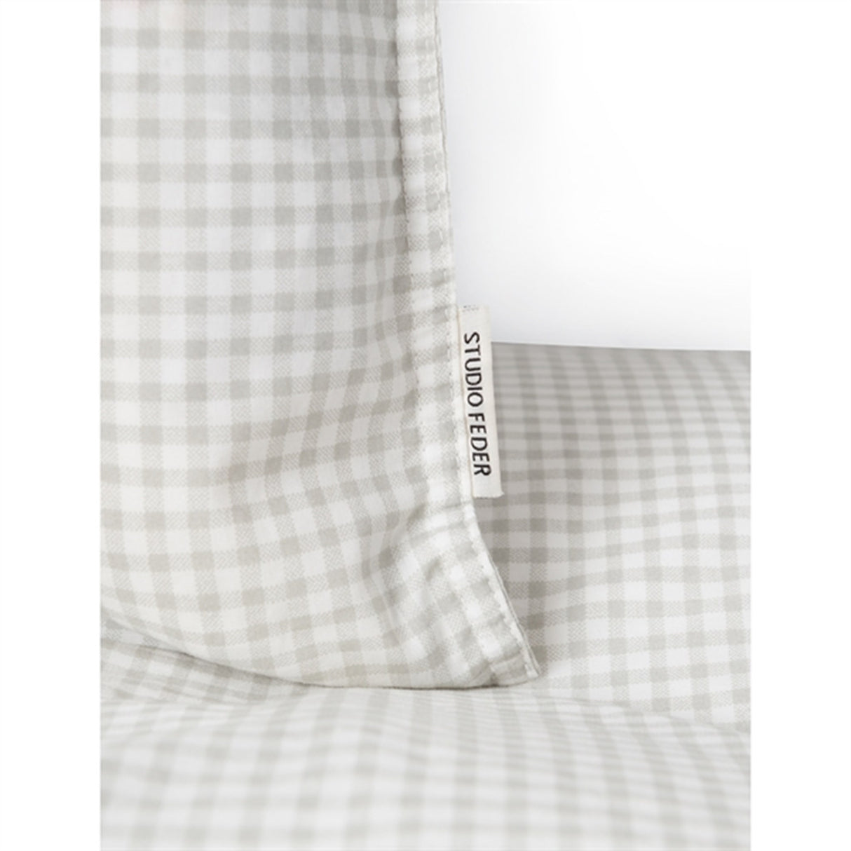 Studio Feder Sengetøy Gingham Mini Grey