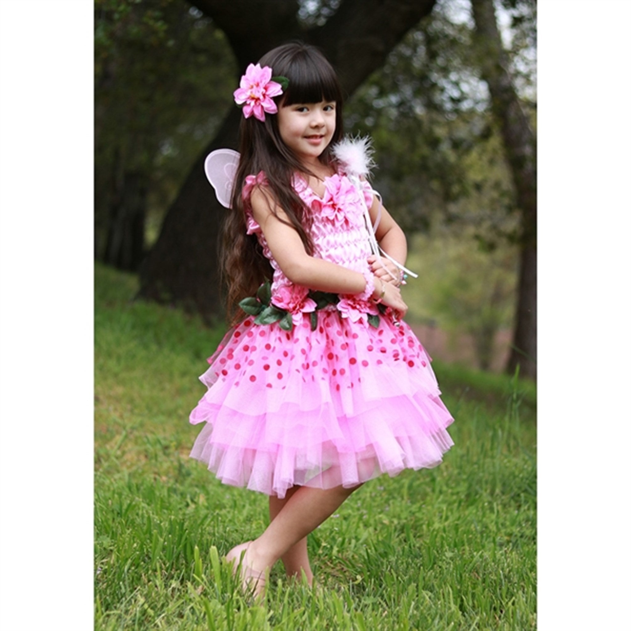 Great Pretenders Fairy Blooms Deluxe Dress & Wings Pink 4