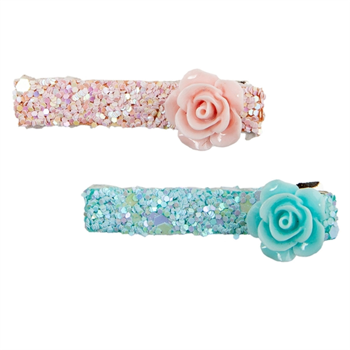 Great Pretenders Glitter Rosette Hair Clips