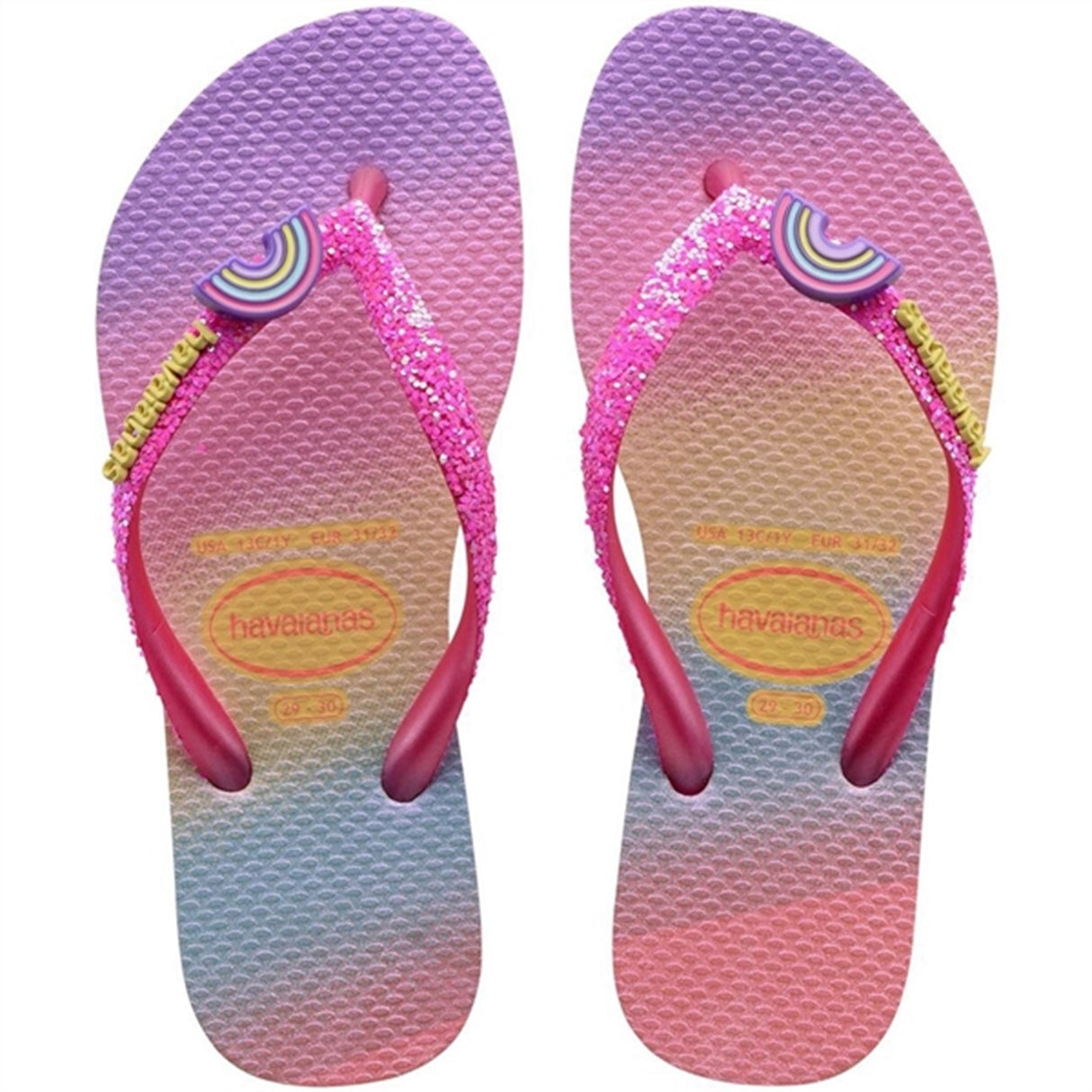 Havaianas Kids Sandaler Slim Glitter Trendy PnkLemo/PnkFlux