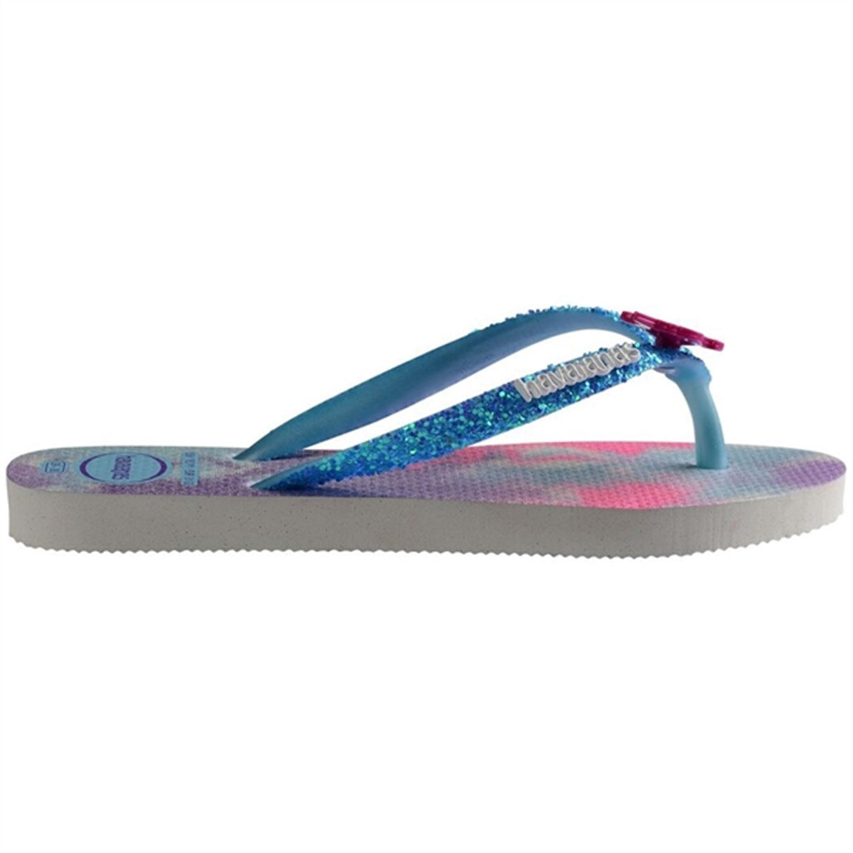 Havaianas Kids Sandaler Slim Glitter Trendy White/BlueWater 2