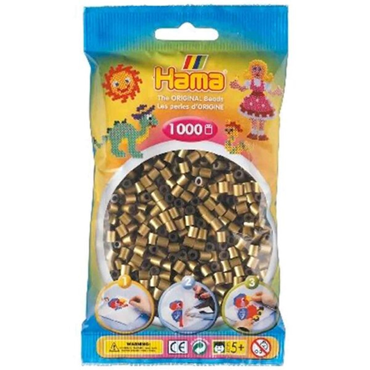 HAMA Midi Beads 1000 pcs Bronze