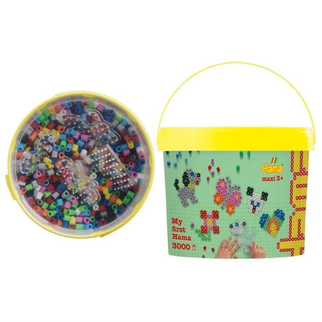 HAMA Maxi Beads 3000 pcs + 4 Bead Plates