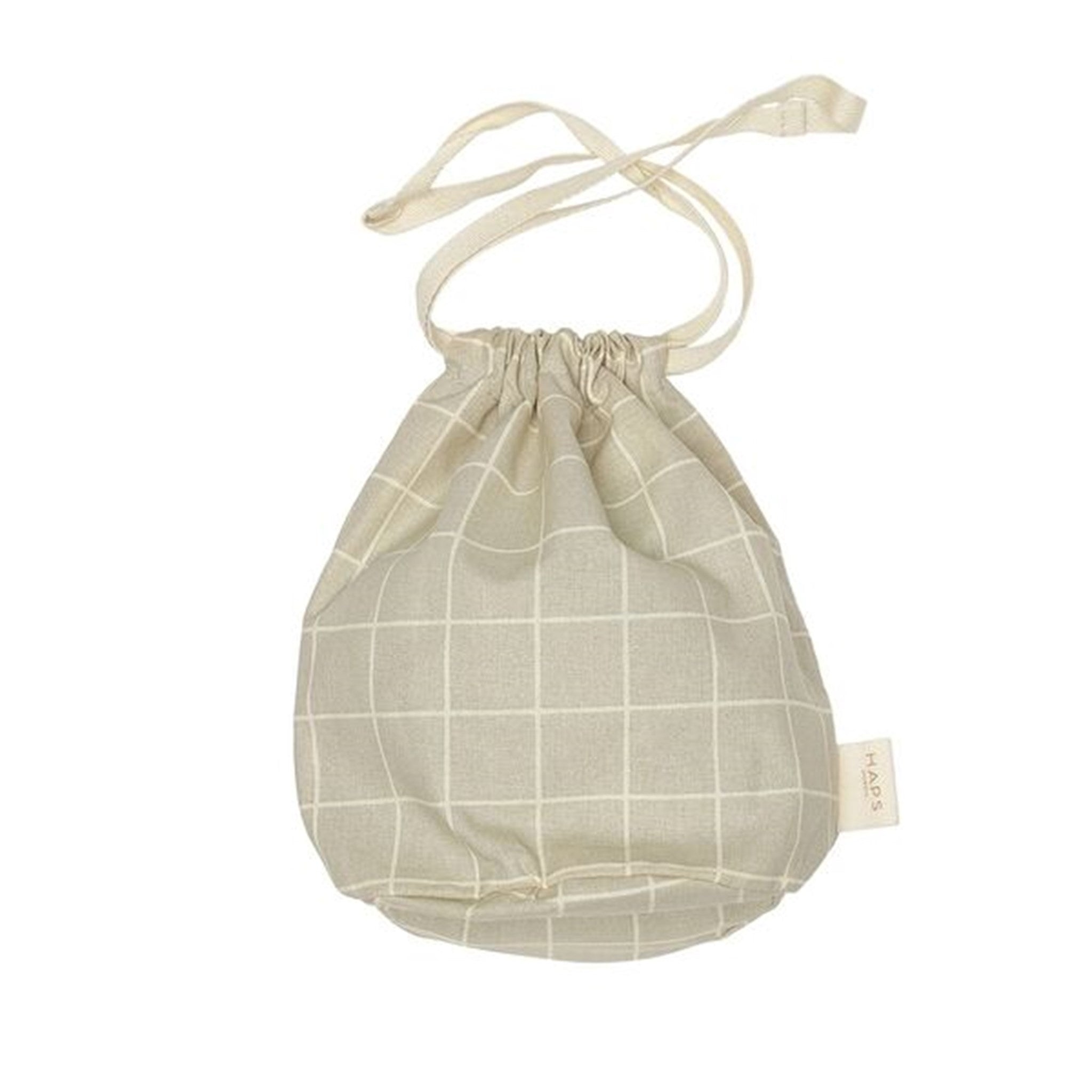 Haps Nordic Multi Bag Small Check Oyster Grey