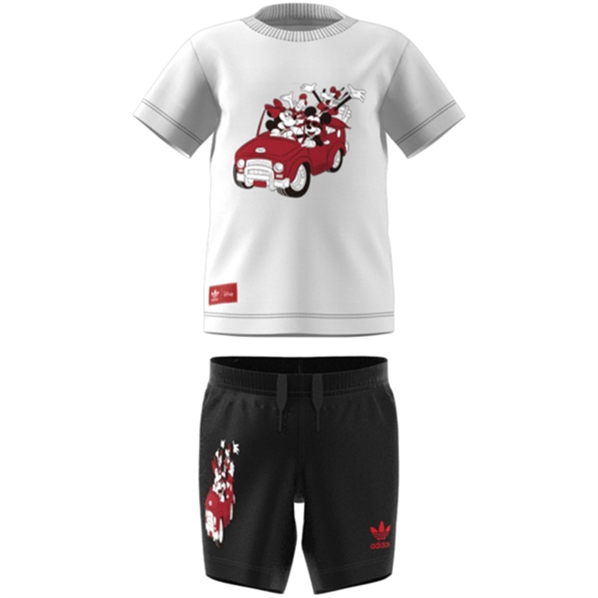 adidas White Mickey Shorts Tee Sæt