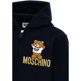 Moschino Black Collegegenser m. Hætte