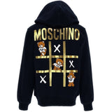 Moschino Black Collegegenser m. Hætte
