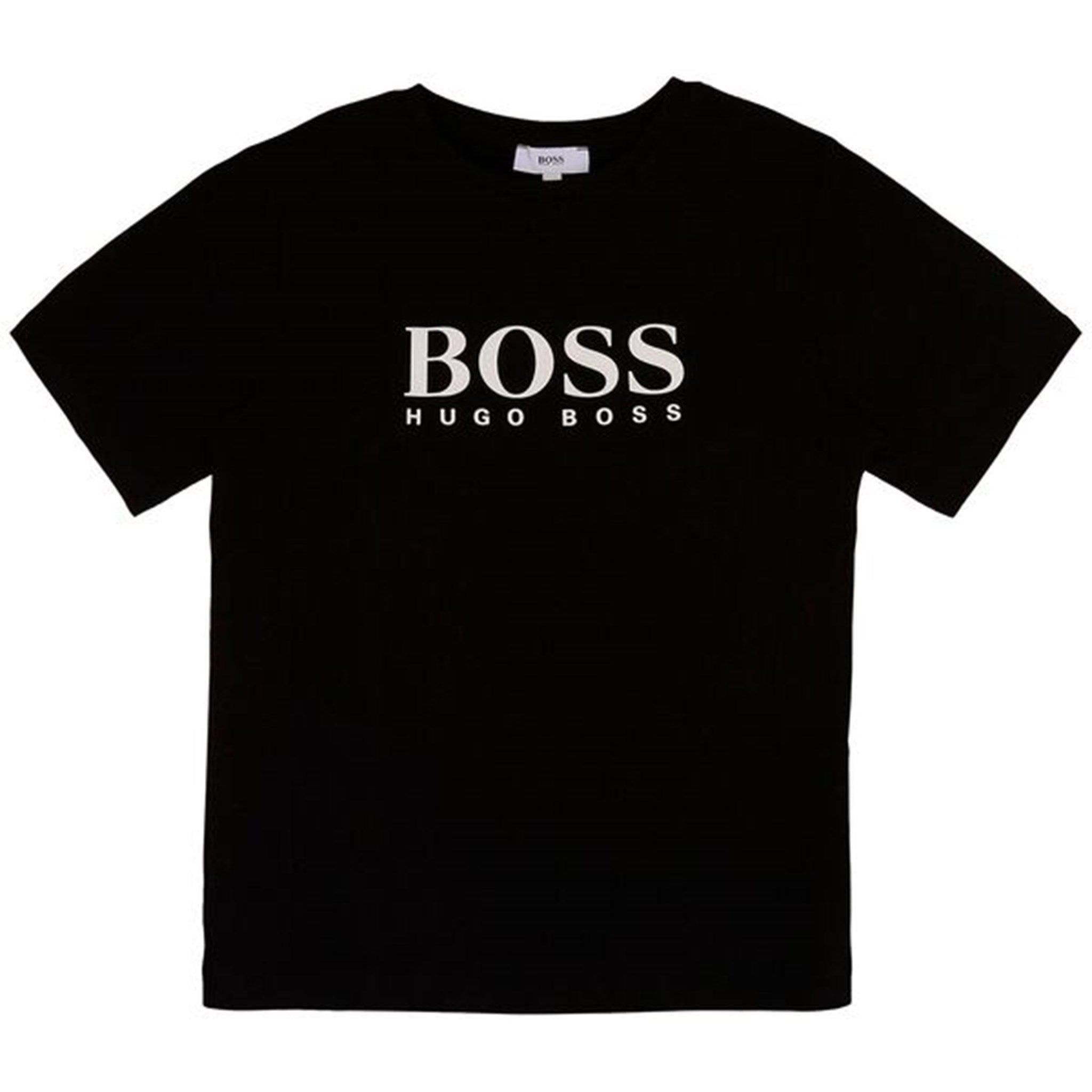 Hugo Boss Boy Short Sleeves Logo Tee-shirt Black