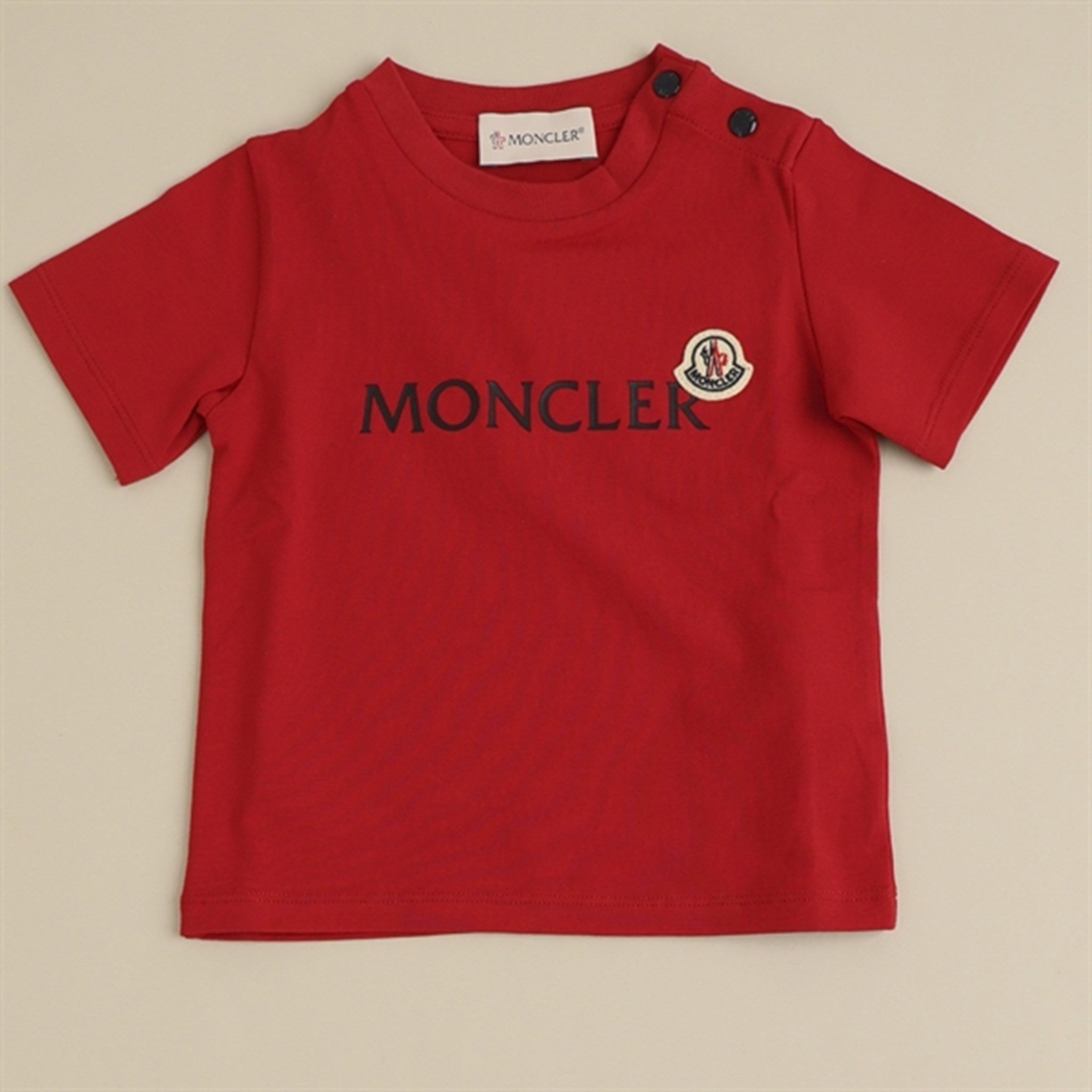 Moncler T-Shirt og Shorts Sett Rose Red 2
