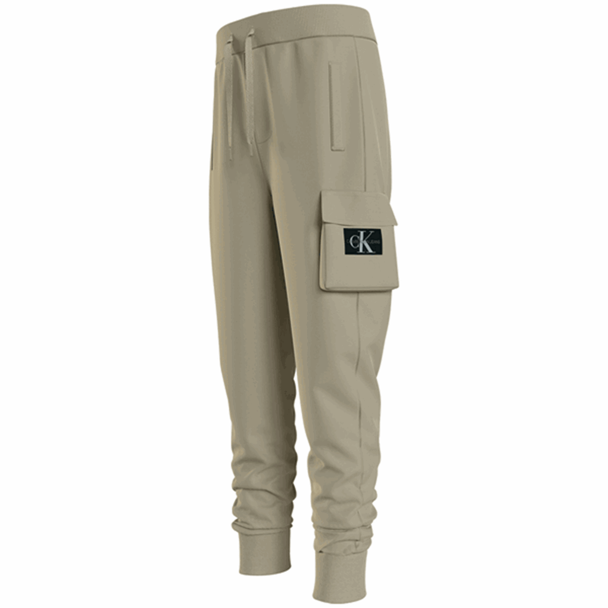 Calvin Klein Badge Cargo Sweatpants Wheat Fields 3