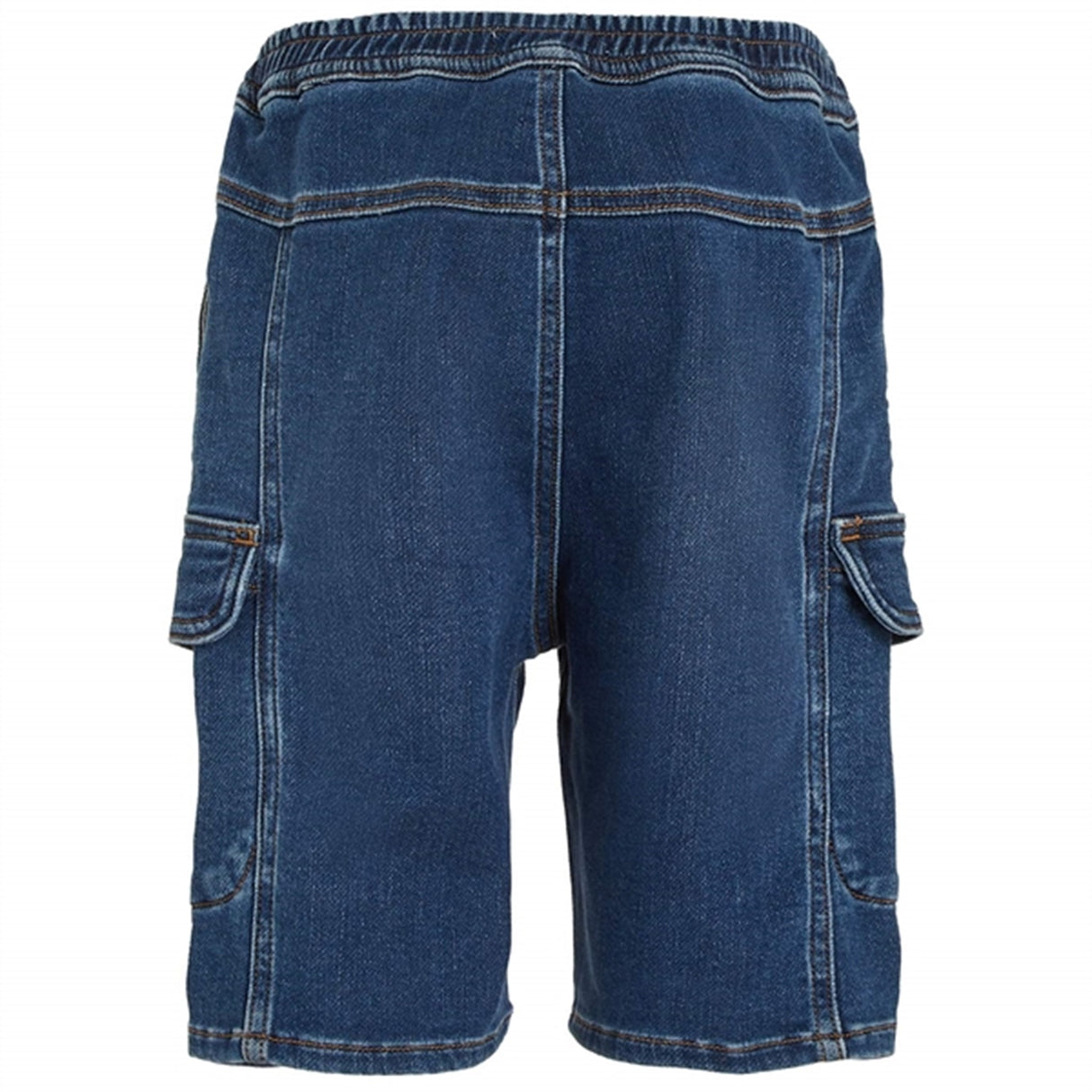 Calvin Klein Denim Cargo Sweat Shorts Mid Blue