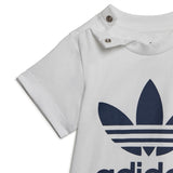 adidas Originals Night Indigo / White Shorts Tee Sett