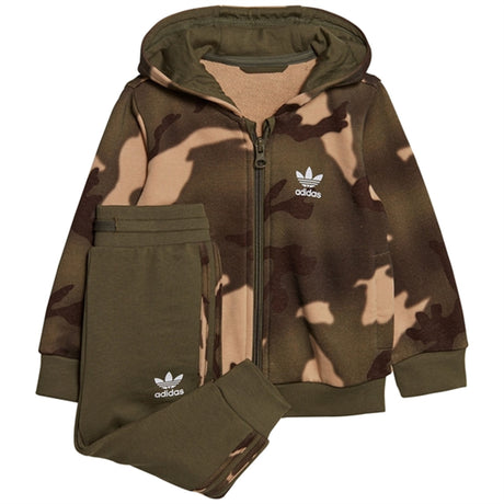 adidas Originals Magic Beige / Multi Color Full Zip Hoodie Sett