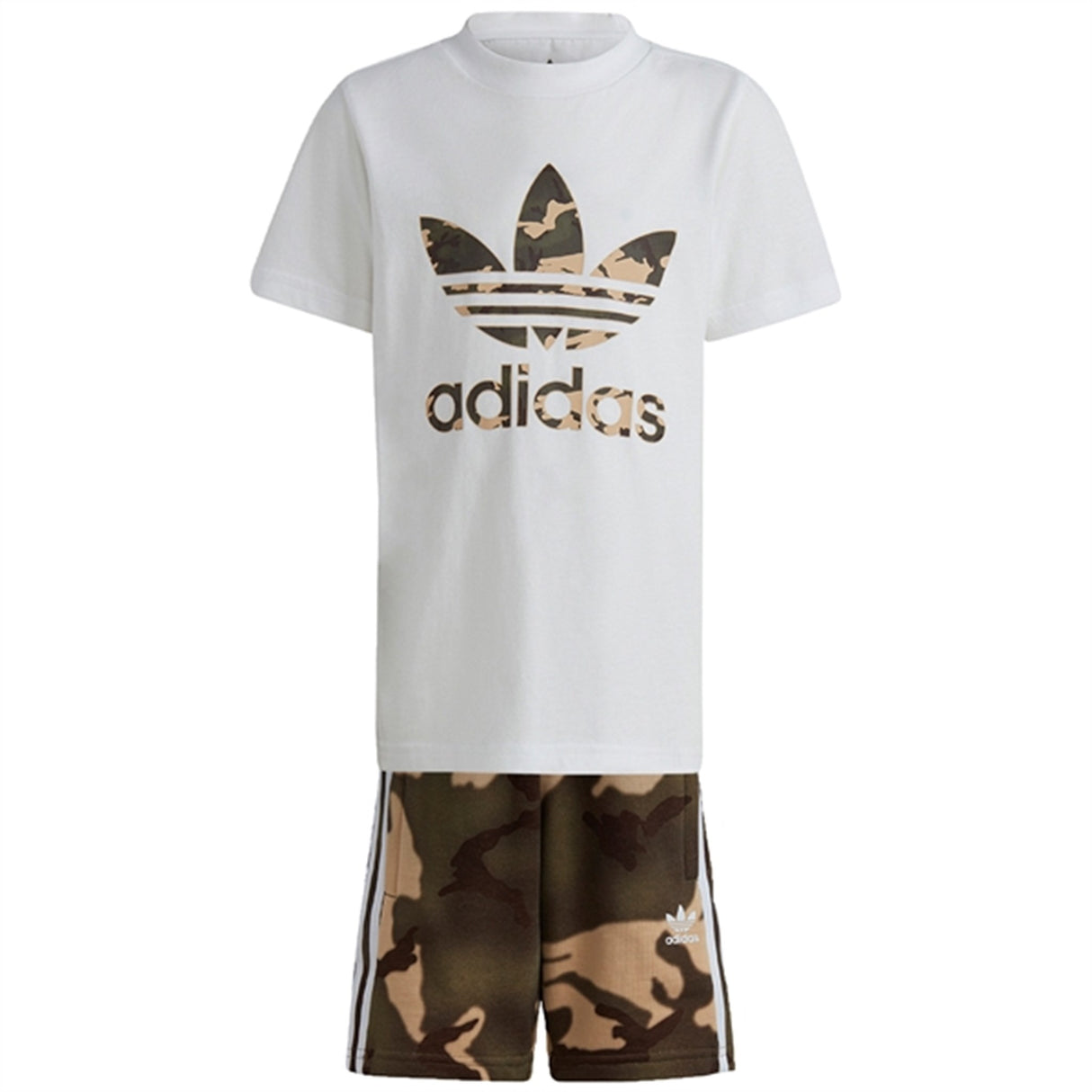 adidas Originals White Shorts Tee Sett