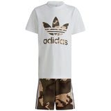 adidas Originals White Shorts Tee Sett