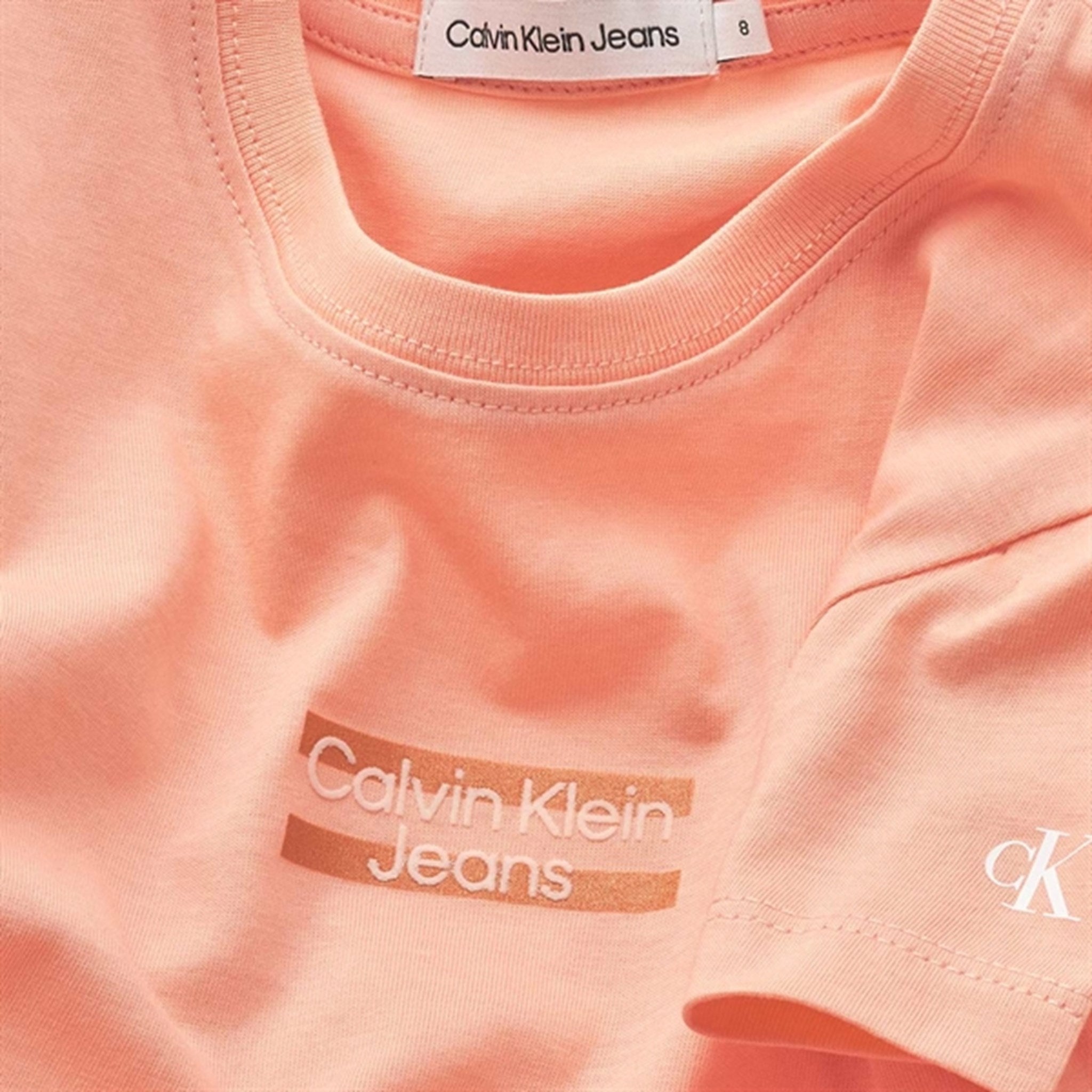 Calvin Klein Hero Logo Slim Fit T-Shirt Fresh Cantaloupe 2