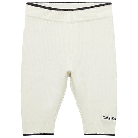 Calvin Klein Contrast Strikk Sweatpants Ivory