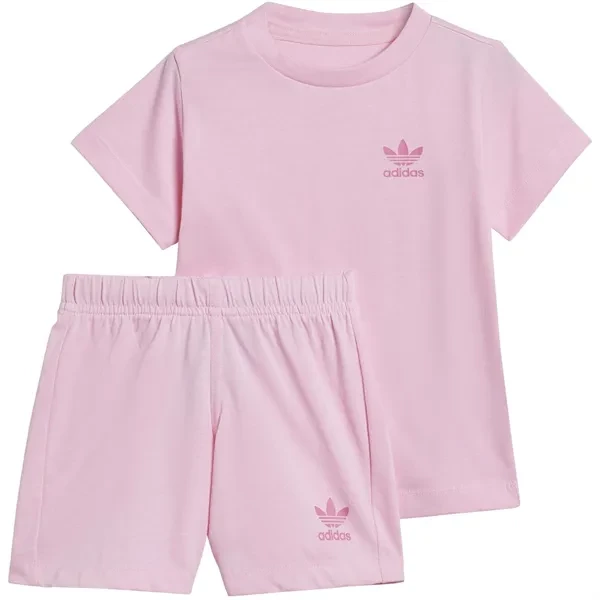adidas Originals Pink Shorts Tee Sett