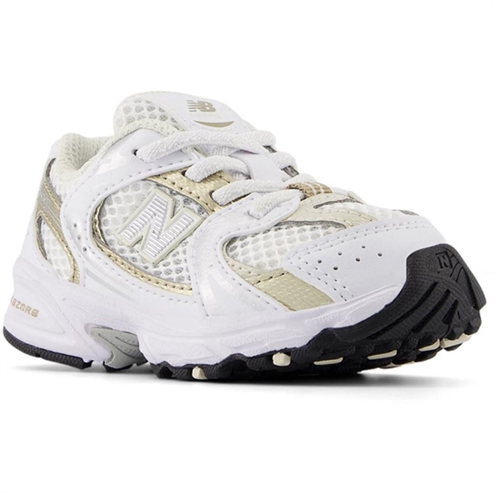 New Balance 530 Kids Bungee Lace Sneakers White 5