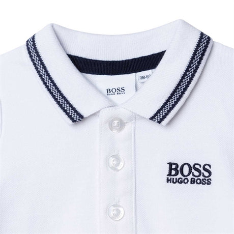 Hugo Boss Boy Short Sleeved Polo White