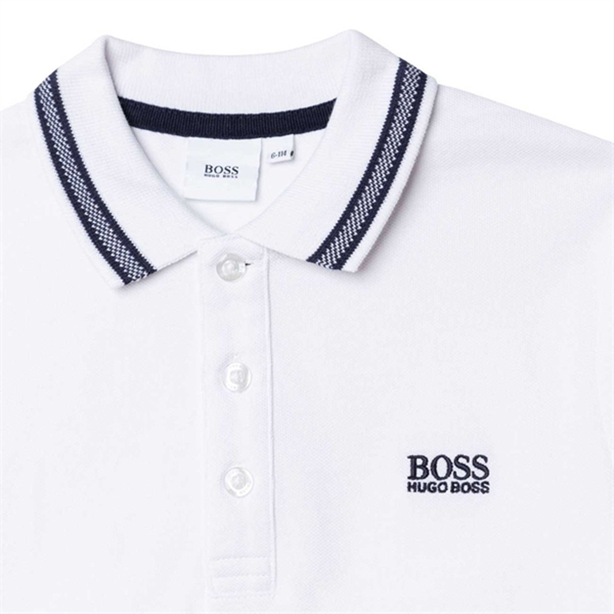 Hugo Boss Boy Short Sleeve Polo White 3
