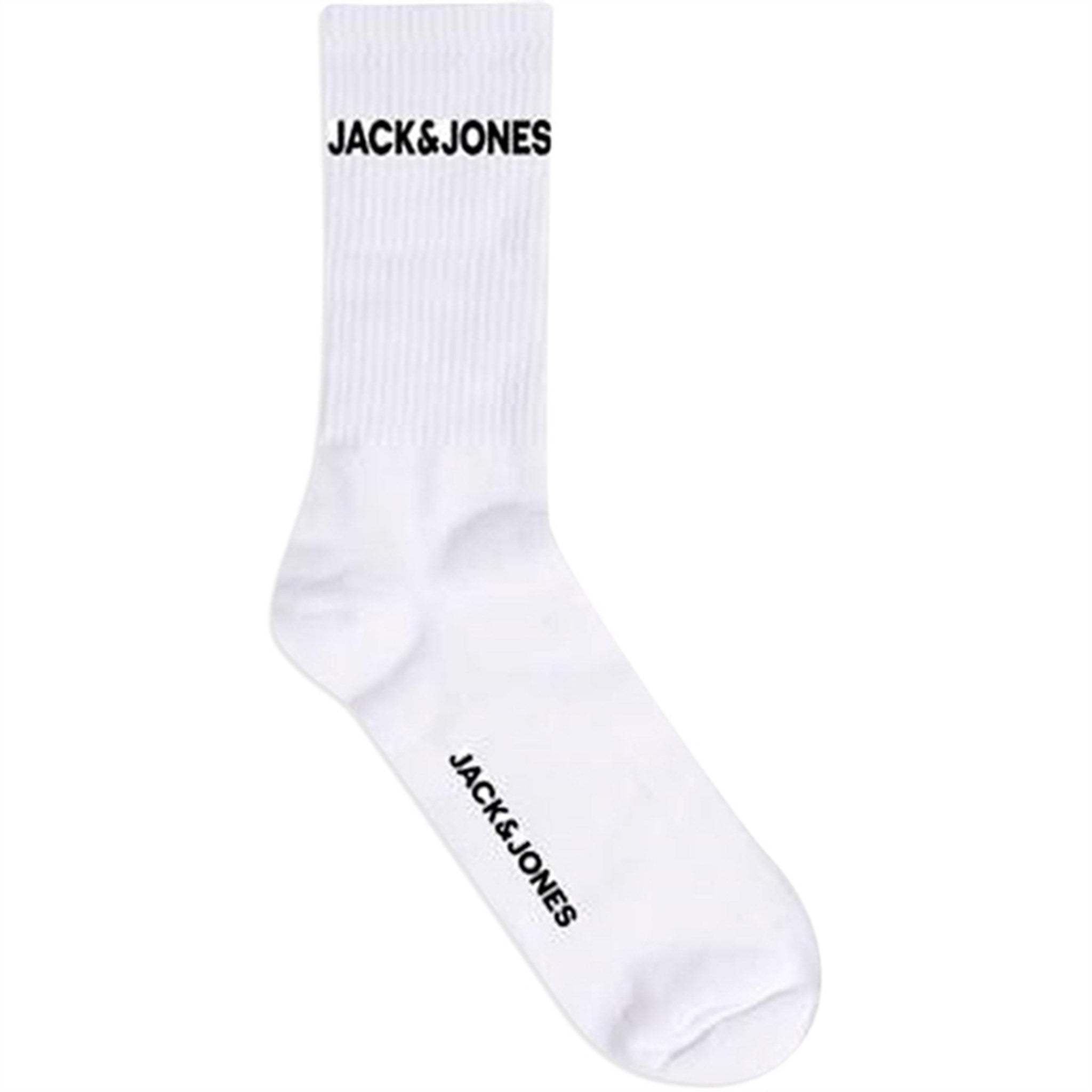 Jack & Jones Junior White Basic Logo Tennis Sokker 5-pakning Noos