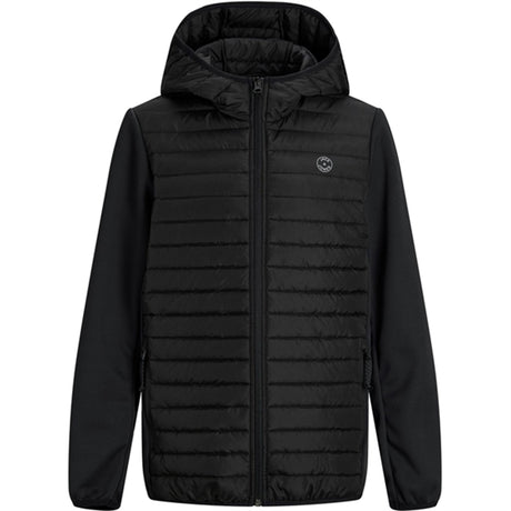 Jack & Jones Junior Black Multi Vattert Overgangsjakke Noos