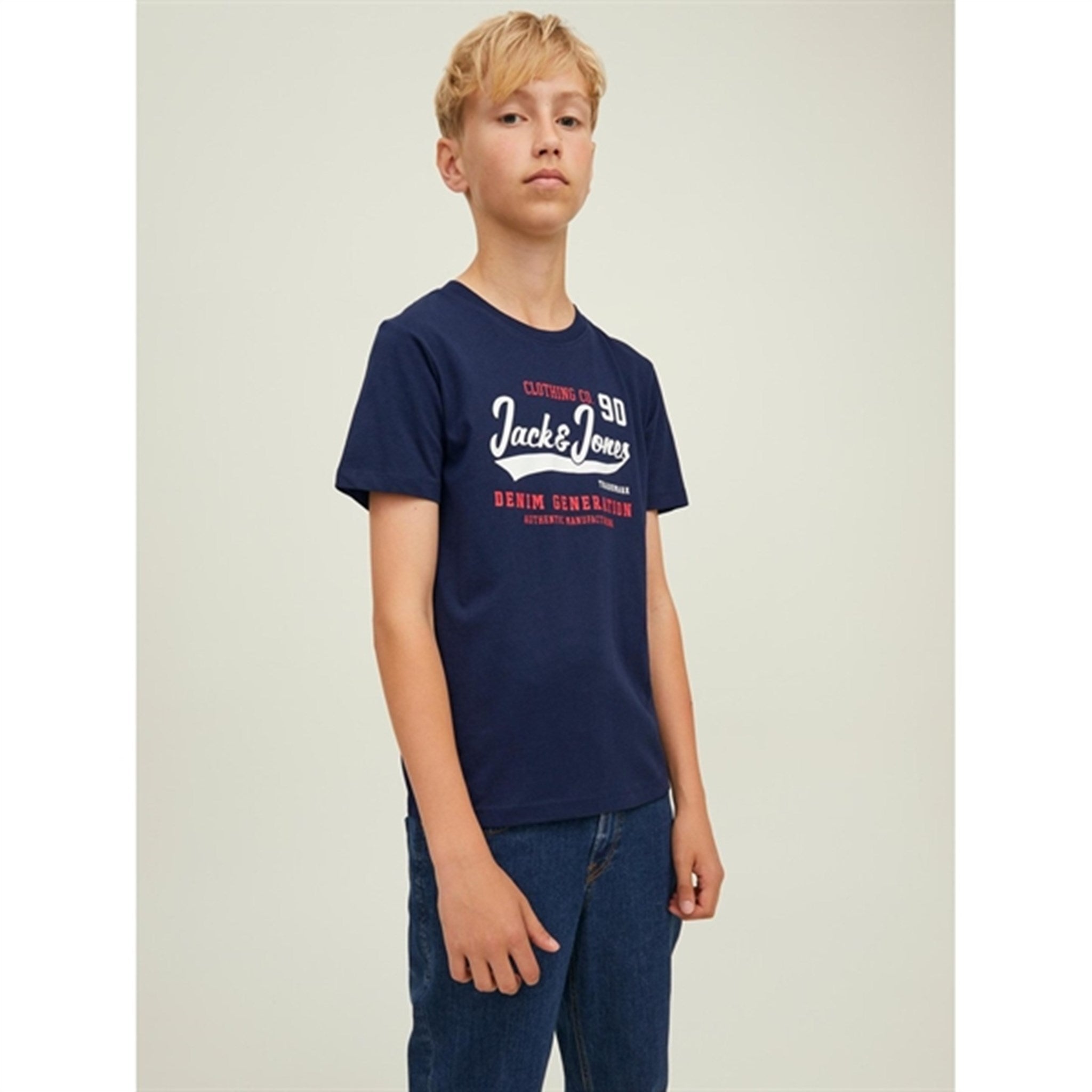 Jack & Jones Junior Navy Blazer Logo T-Shirt Noos 2