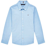 Tommy Hilfiger Boys Stretch Oxford Skjorte Calm Blue