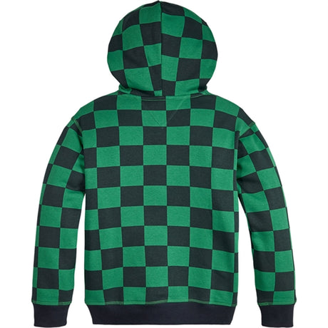 Tommy Hilfiger Checker Board Hettegenser Green Allover / Checkerboard