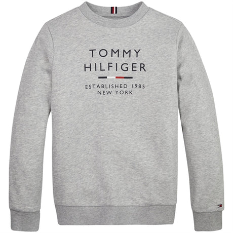 Tommy Hilfiger Logo Collegegenser Light Grey Heather