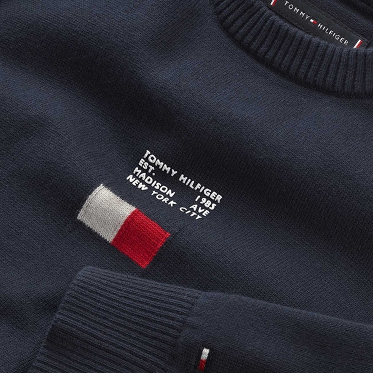 Tommy Hilfiger Flag Strikket Genser Desert Sky 2