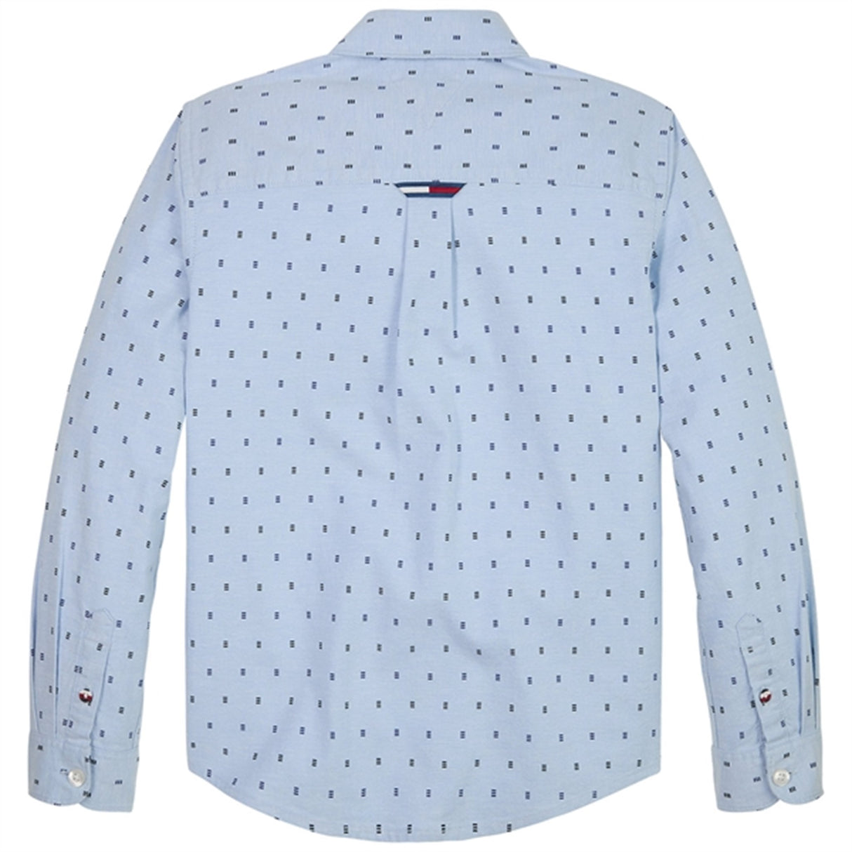 Tommy Hilfiger Mini Print Oxford Skjorte Shoreside Blue 2