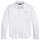 Tommy Hilfiger Stretch Pique Skjorte White