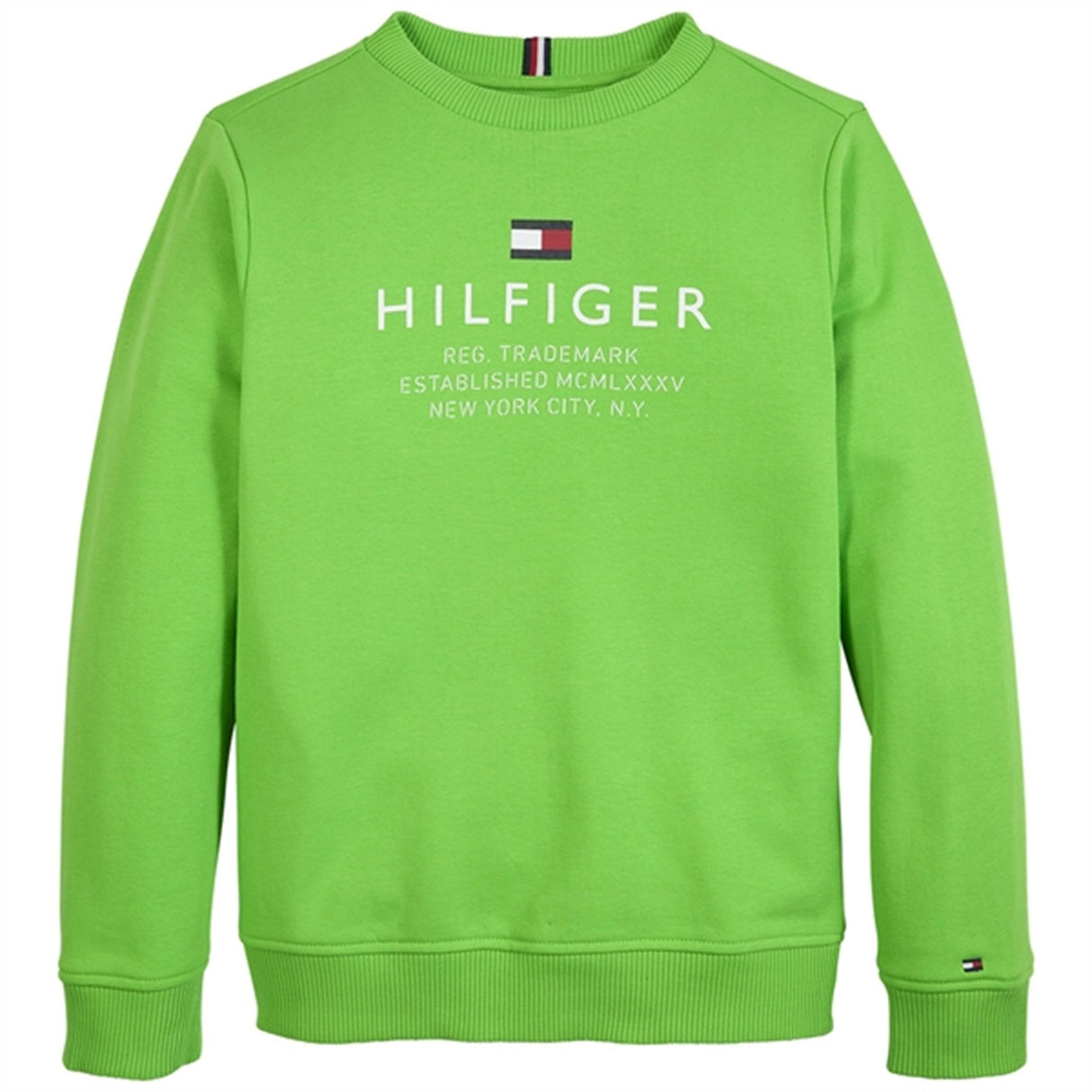 Tommy Hilfiger Logo Collegegenser Spring Lime