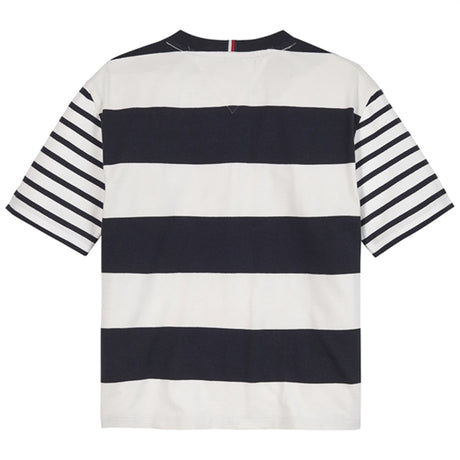 Tommy Hilfiger Ball Stripe Logo T-shirt Desert Sky 2