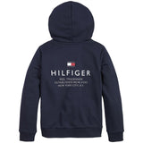 Tommy Hilfiger Logo Hoodie med Glidelås Desert Sky 2