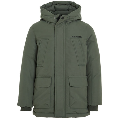 Tommy Hilfiger Tech Parka Jakke Olive Green