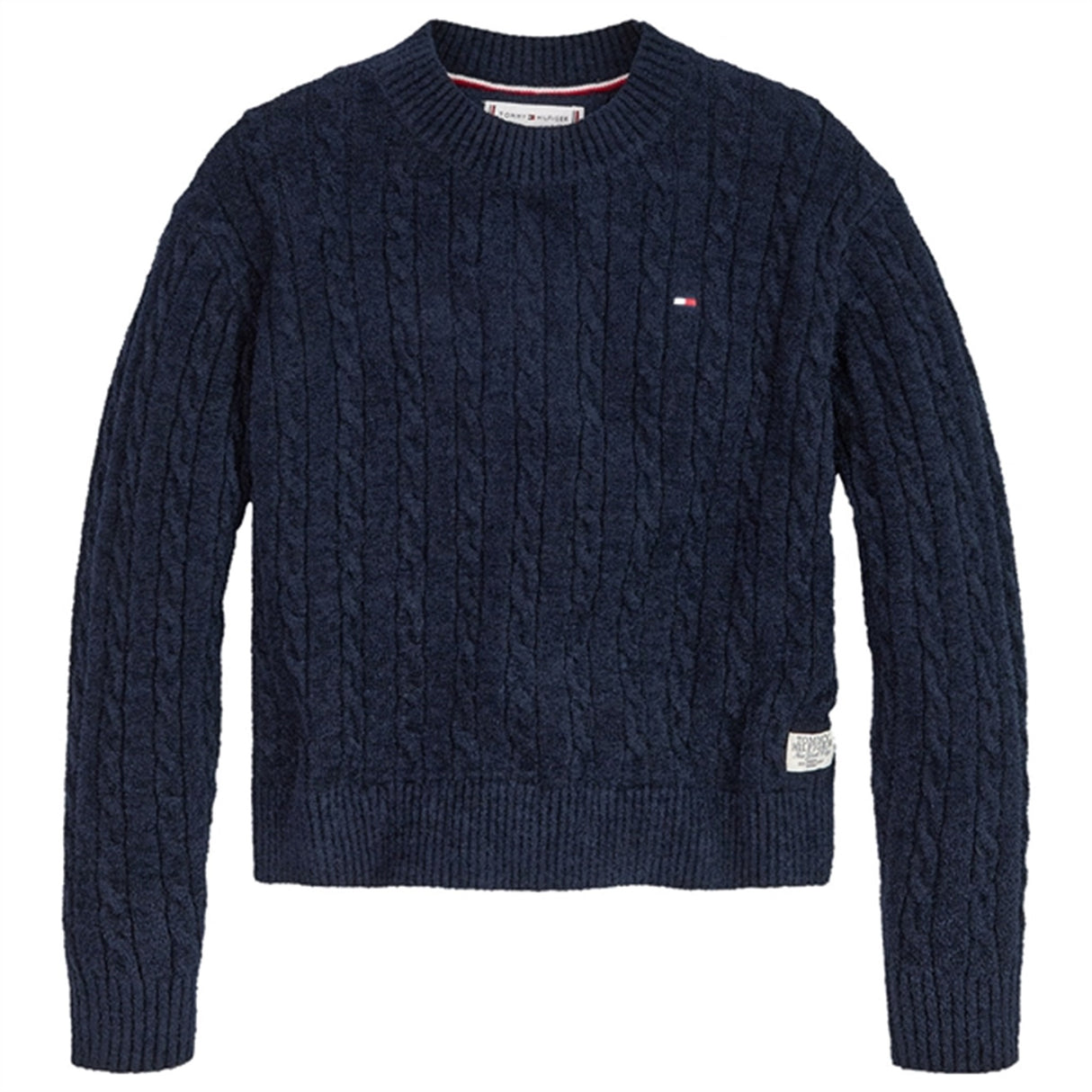 Tommy Hilfiger Chenille Kabel Sweater Desert Sky