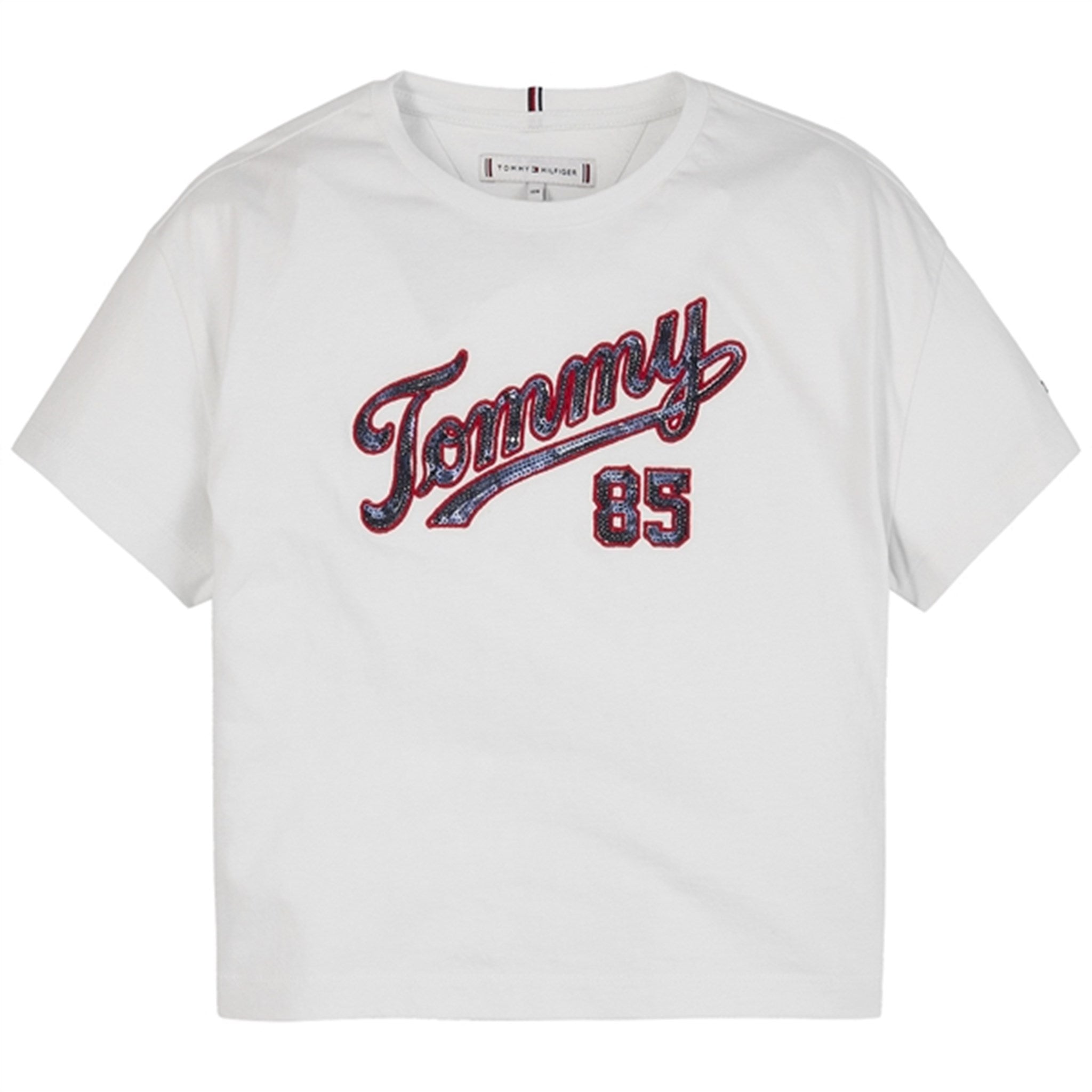 Tommy Hilfiger Paljet T-Shirt White