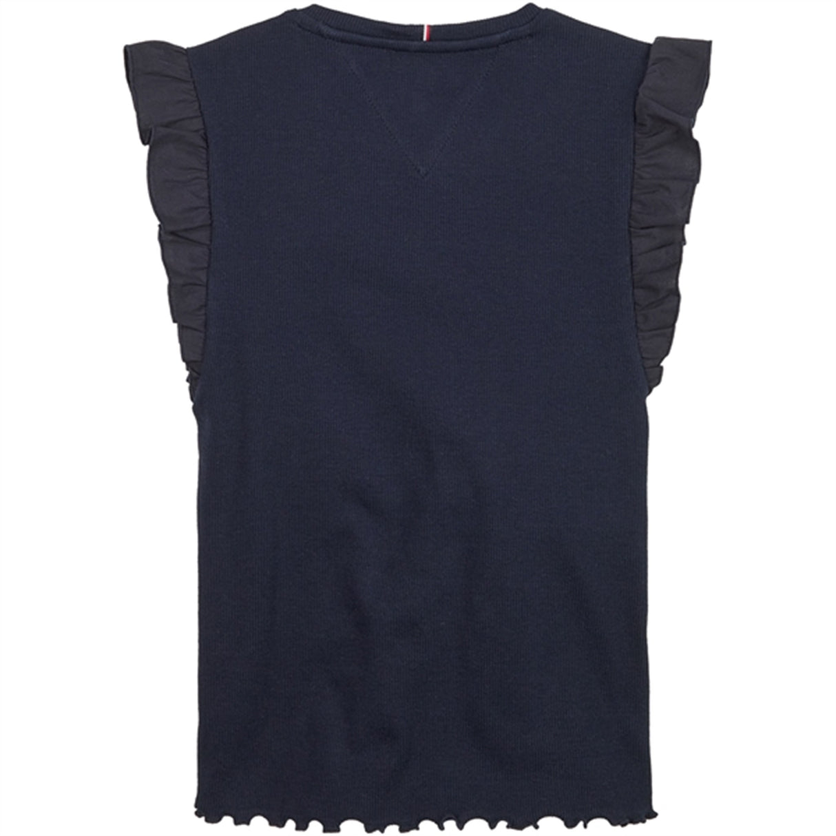 Tommy Hilfiger Ruffle Rib Tank Topp Desert Sky 2