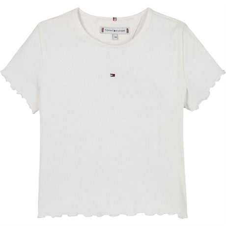 Tommy Hilfiger Essential Rib Bluse White