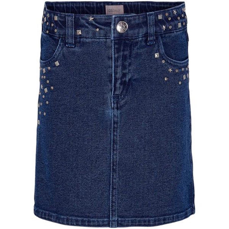 Kids ONLY Medium blå denim Dina Star pinneskjørt