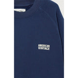 American Vintage Izubird Collegegenser Navy Vintage