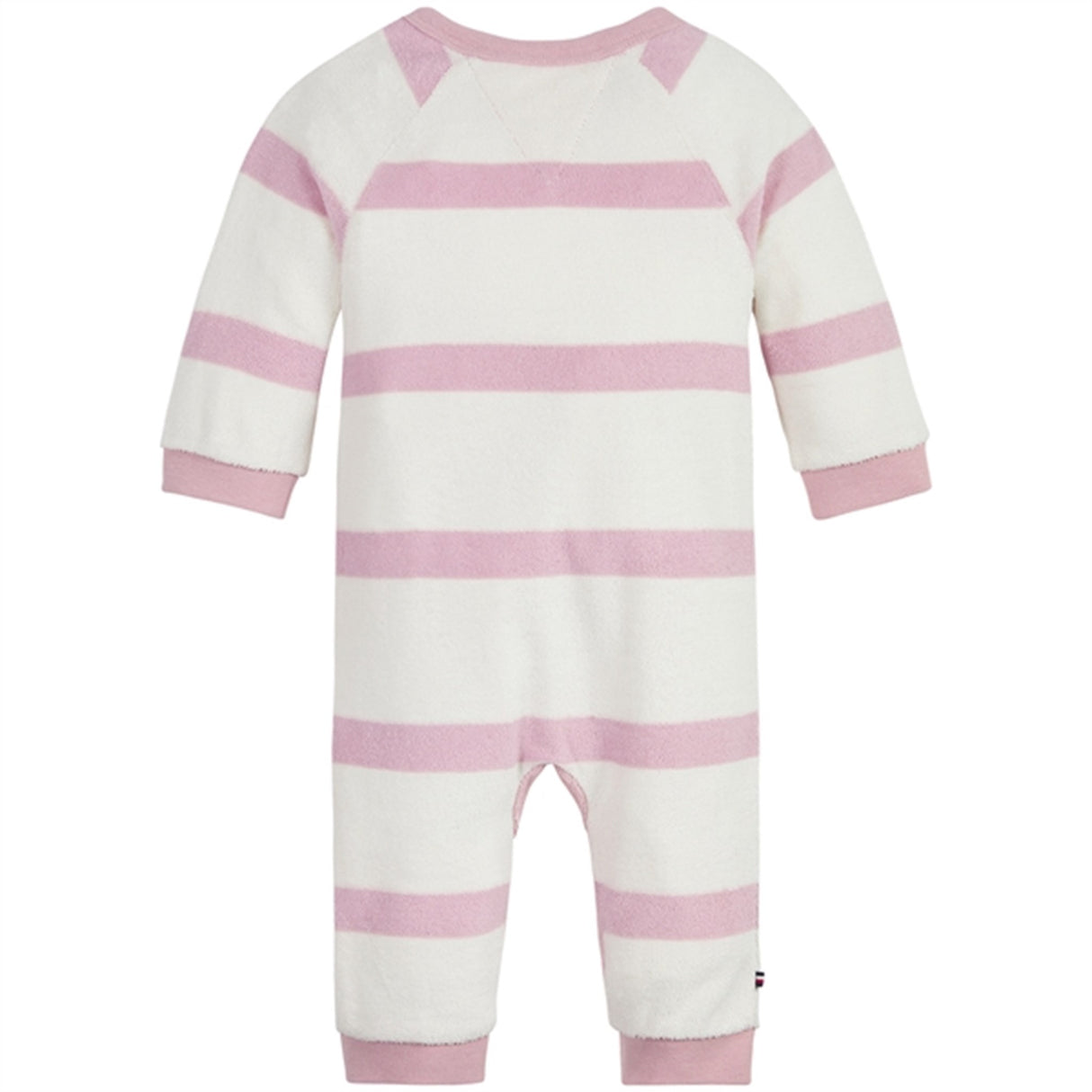 Tommy Hilfiger Baby Striped Towelling Heldrakt Pink Shade / Ancient White Stripe 2