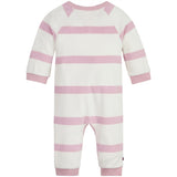 Tommy Hilfiger Baby Striped Towelling Heldrakt Pink Shade / Ancient White Stripe 2